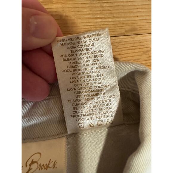 Vintage Bobbie Brooks 90s Light Cream Khaki Short Sleeve Dress Size Large - Picture 13 of 13